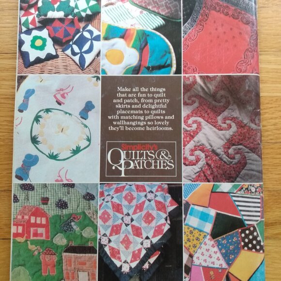 Vintage Quilts & Patches Quilting Sewing Pattern Book Simplicity Boho 70s Retro - Picture 3 of 11